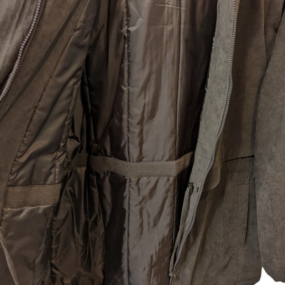 Braetan Chocolate Brown Hooded Women's Cold/Wet Weather Parka (XL) - Picture 4 of 9